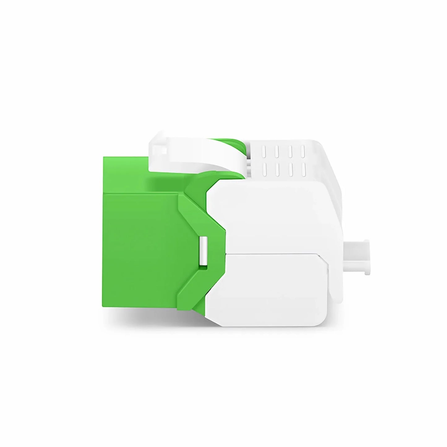 Cat6 RJ45 (8P8C) Unshielded Toolless Keystone Jack Module, Green (10 pcs/Pack)