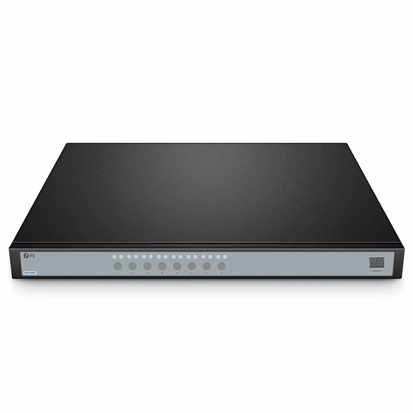 8-Port VGA 1U Rack-Mount KVM Switch, 8 x VGA Cables Included
