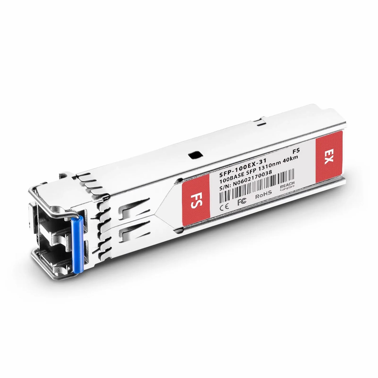 100BASE-EX SFP 1310nm 40km DOM Duplex LC SMF Optical Transceiver Module for FS Switches