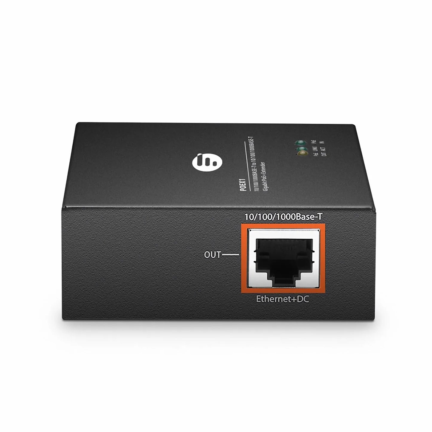 2 Ports 10/100/1000M Gigabit PoE+ Extender, 1 in 1 out, Din-rail/Wall mountable, IEEE 802.3at/802.3af, 0 to 50°C