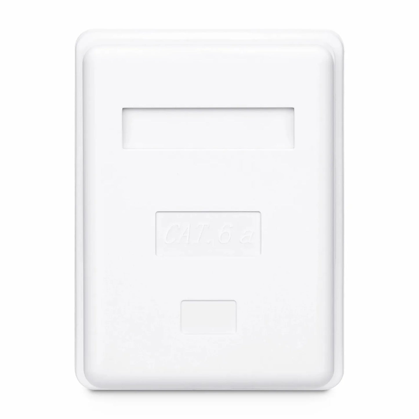 Cat6a RJ45 Shielded Surface Mount Box, 1 Port, White