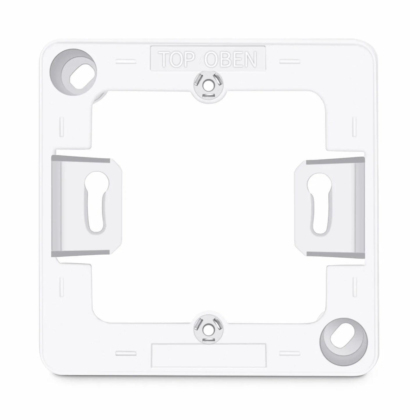 German-Style Single Gang Back Box, White, 3.35'' x 3.35''