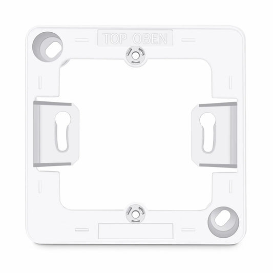 German-Style Single Gang Back Box, White, 3.35'' x 3.35''