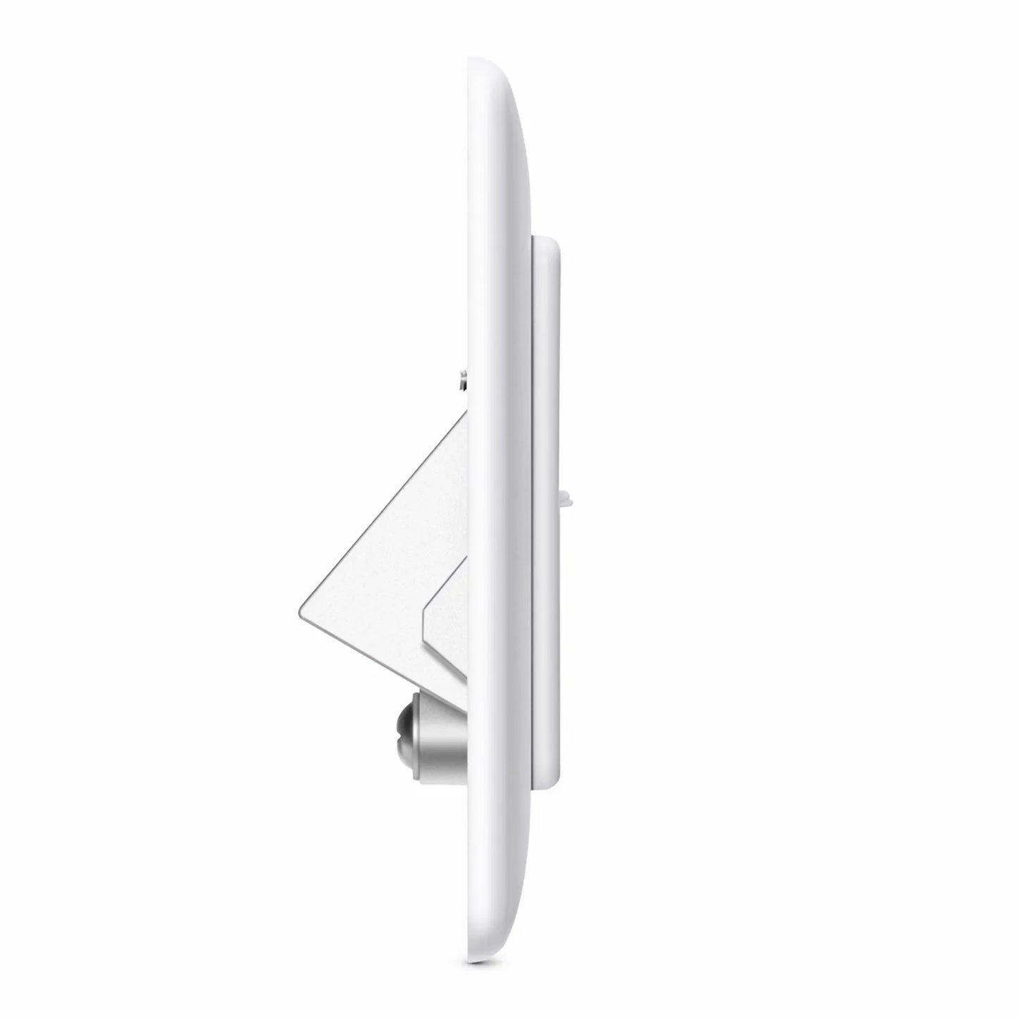 German-Style Single Gang Keystone Faceplate, Label Pockets, 2 Ports, White, 3.15'' x 3.15''