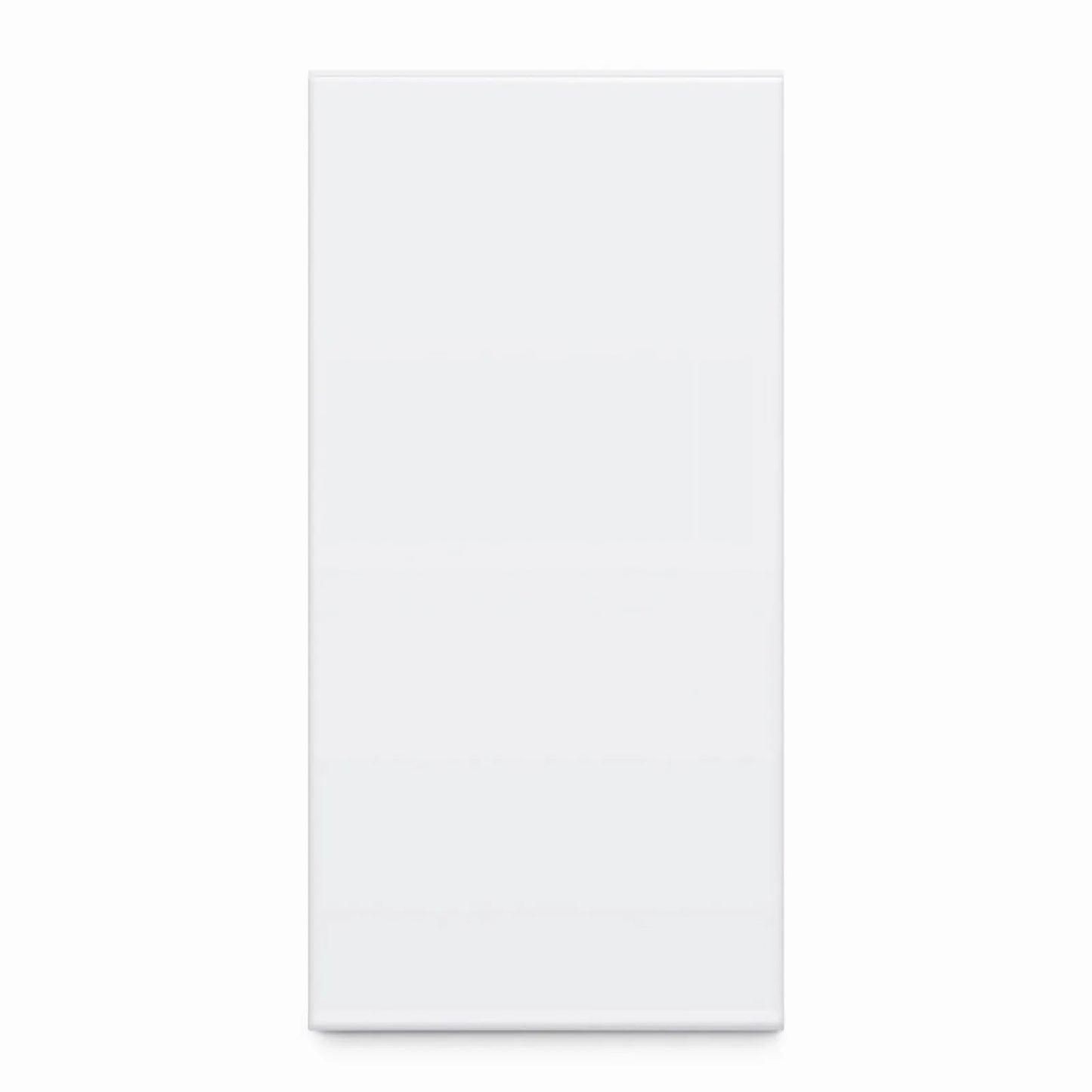 British-Style Single Gang Back Box, White, 3.39''x3.39''