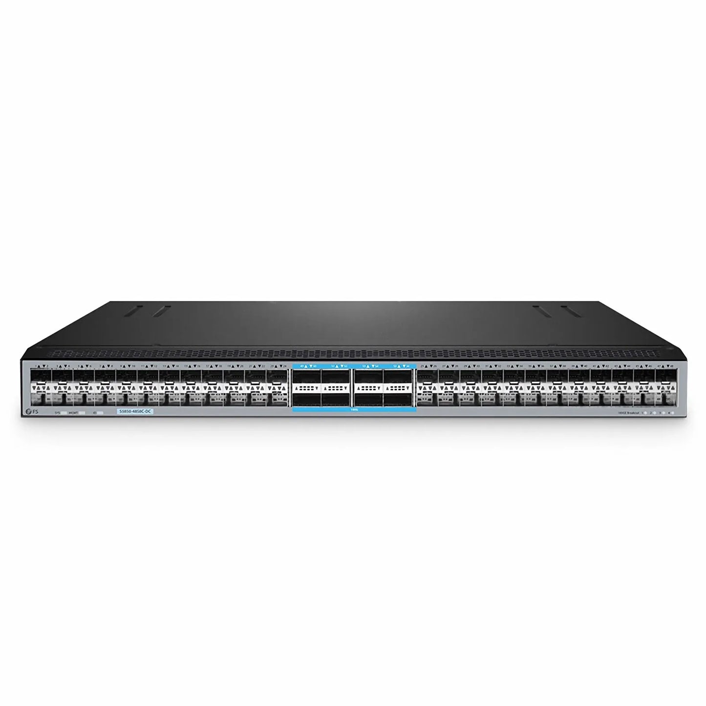 S5850-48S8C, 48-Port Ethernet L3 Switch, 48 x 10Gb SFP+, with 8 x 100Gb QSFP28, Support MPLS&MLAG
