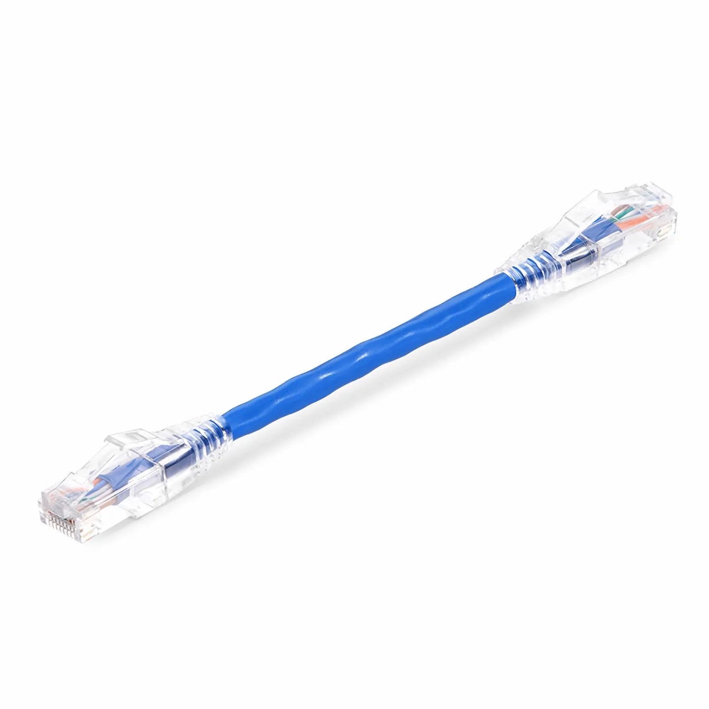 6in (0.15m) Cat5e Snagless Unshielded (U/UTP) PVC CM Ethernet Patch Cable, Blue