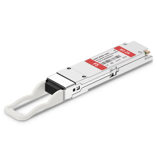 100GBASE-BX80-D QSFP28 BiDi 4 x 25G NRZ 1310nm-TX/1270nm-RX 80km DOM Simplex LC/UPC SMF Optical Transceiver Module for FS Switches