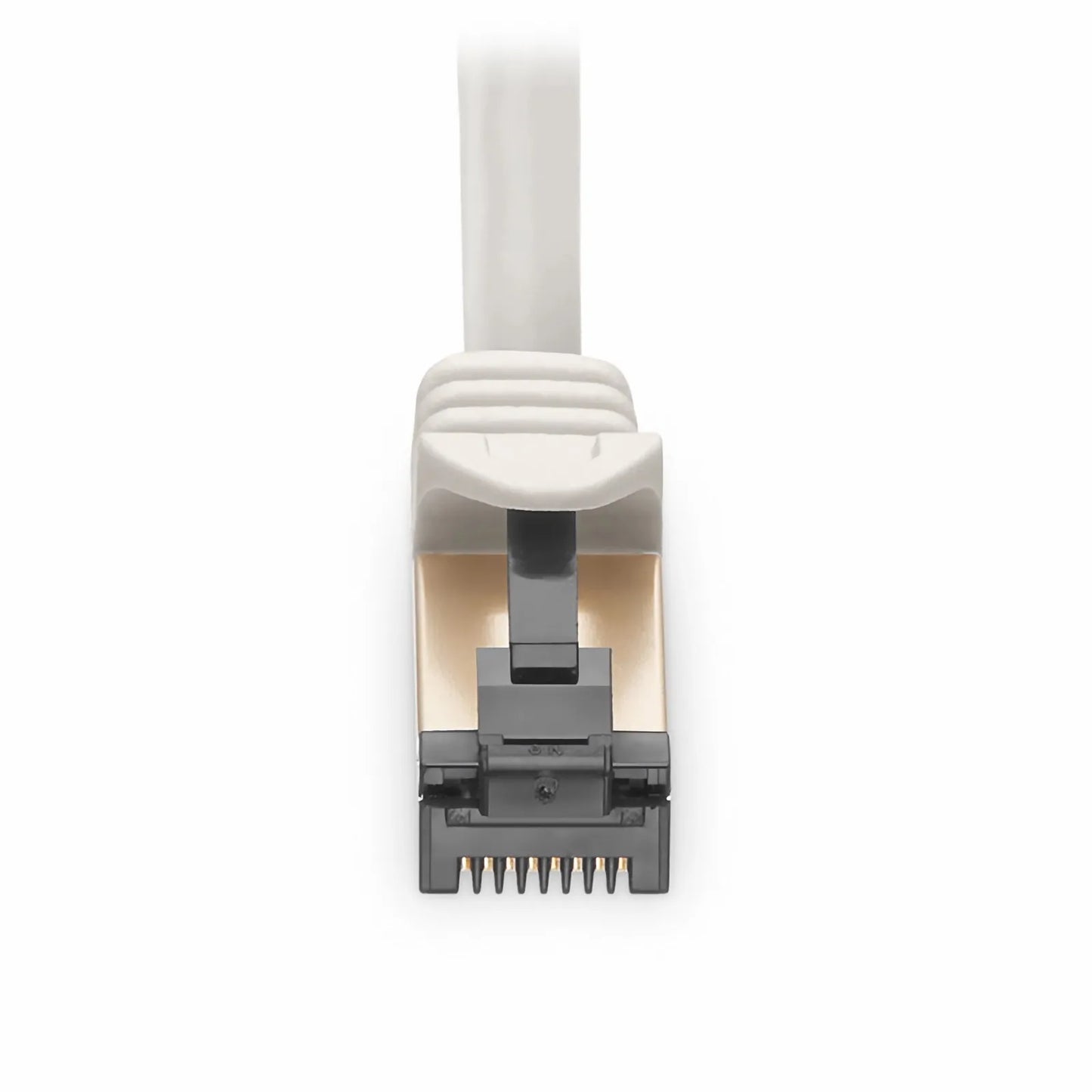 10ft (3m) Cat8 28AWG Snagless Shielded (S/FTP) PVC CM Ethernet Network Patch Cable, Off-White
