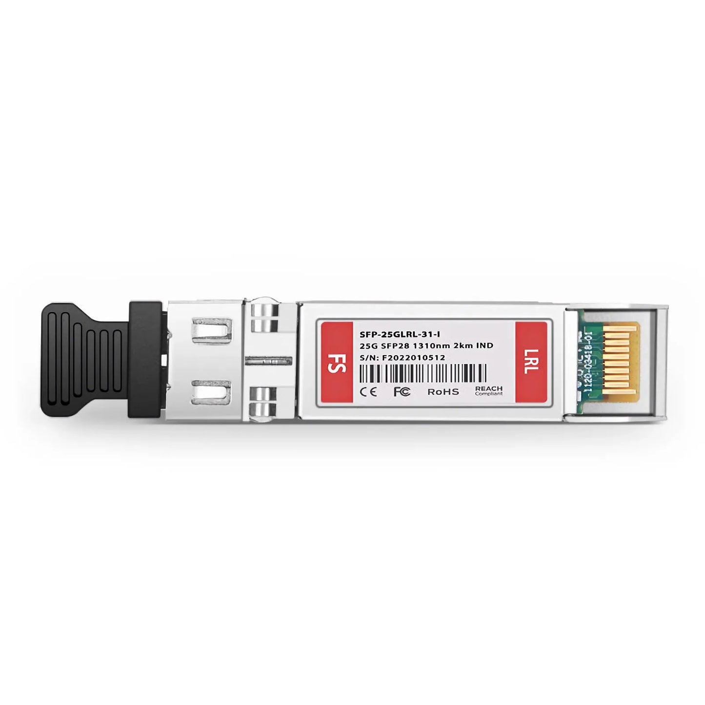 Cisco Compatible 25GBASE-LR SFP28 1310nm 2km DOM Duplex LC/UPC SMF Optical Transceiver Module (Industrial)