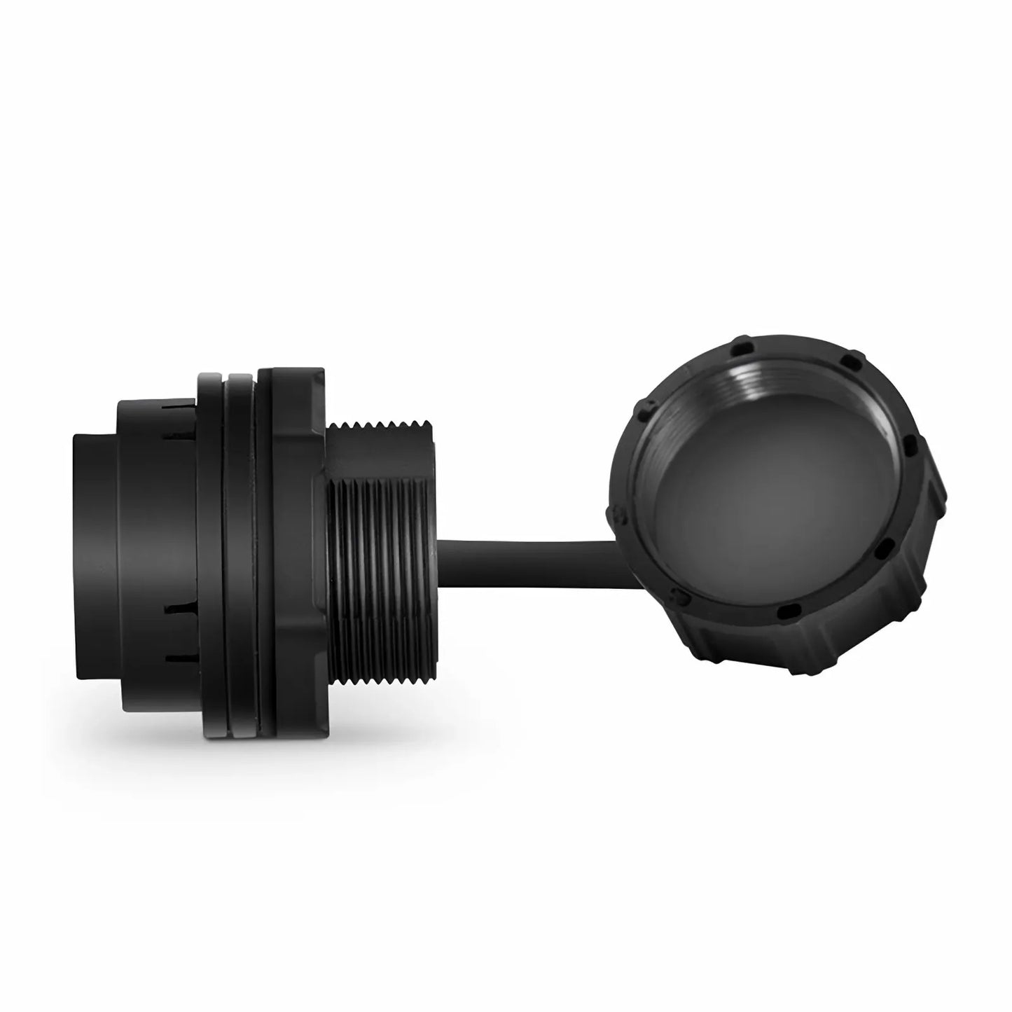 IP65 Cat5e/Cat6/Cat6a RJ45 Bulkhead Coupler with Dust Cap, Shielded, Industrial