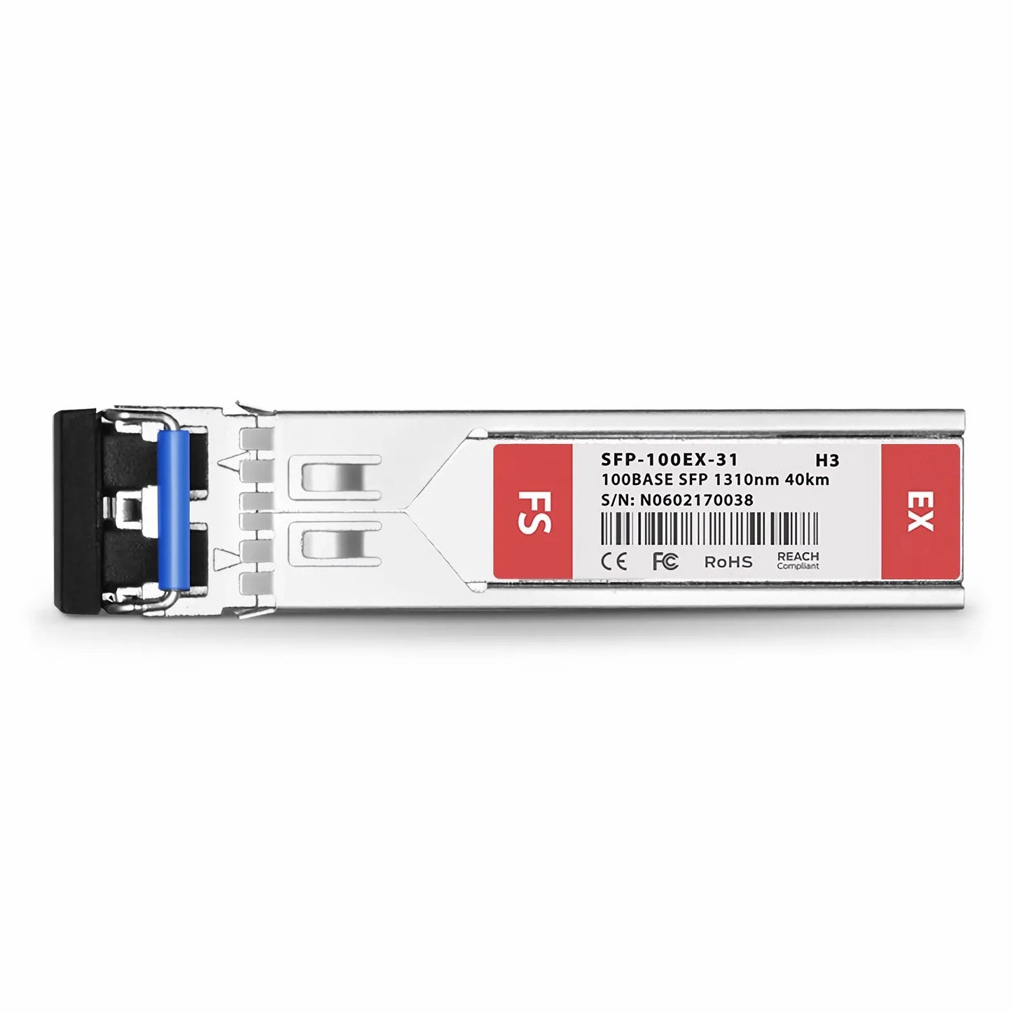 HPE H3C JD090A Compatible 100BASE-EX SFP 1310nm 40km DOM Duplex LC SMF Optical Transceiver Module