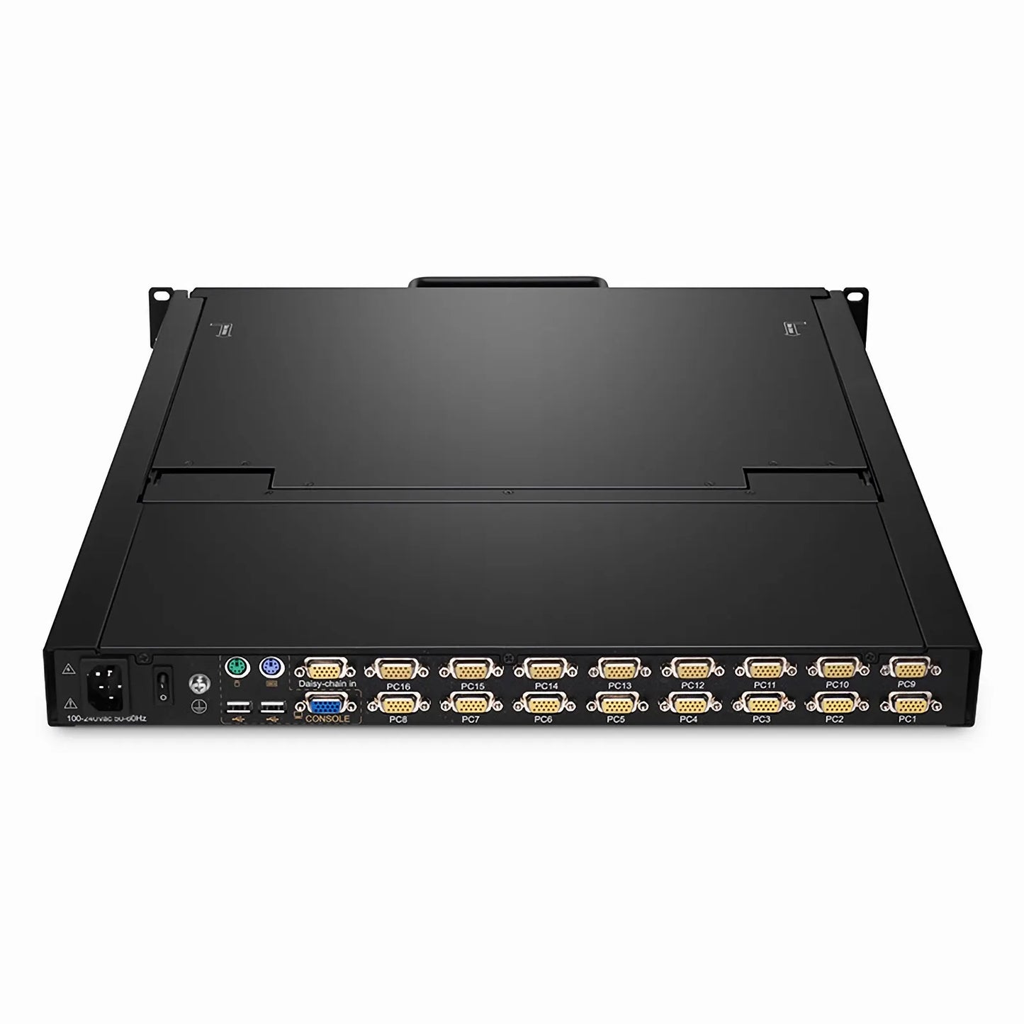 16-Port VGA 1U Rack-Mount KVM Switch with 19" LED, 16 x VGA Cables Included