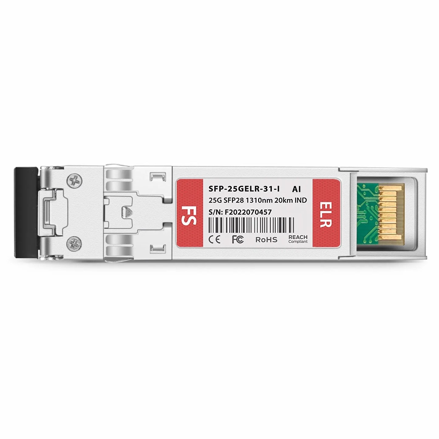 Arista Compatible 25GBASE-LR SFP28 1310nm 20km DOM Duplex LC/UPC SMF Optical Transceiver Module (Industrial)
