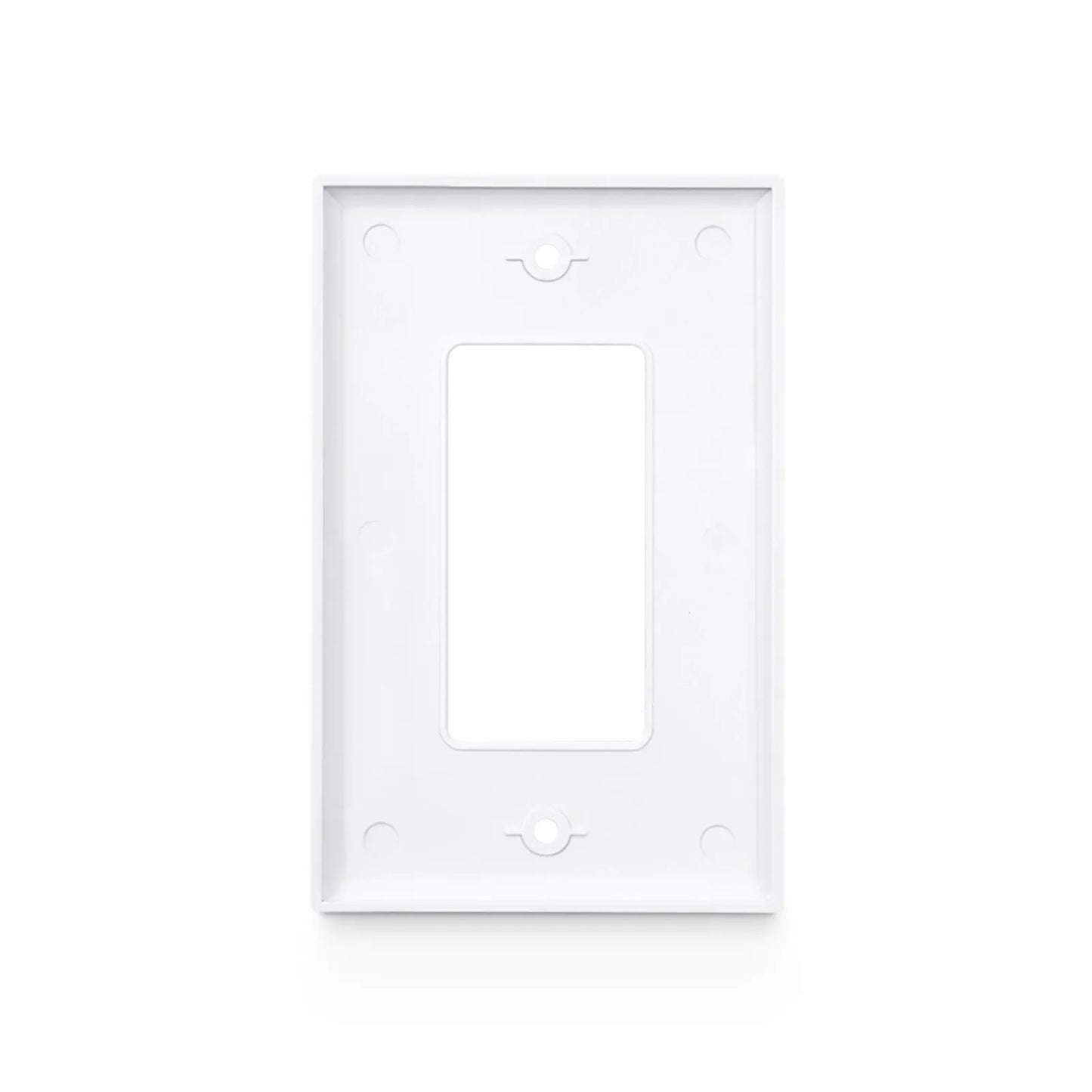 Single Gang Faceplate Frame, White, 4.87'' x 2.95''