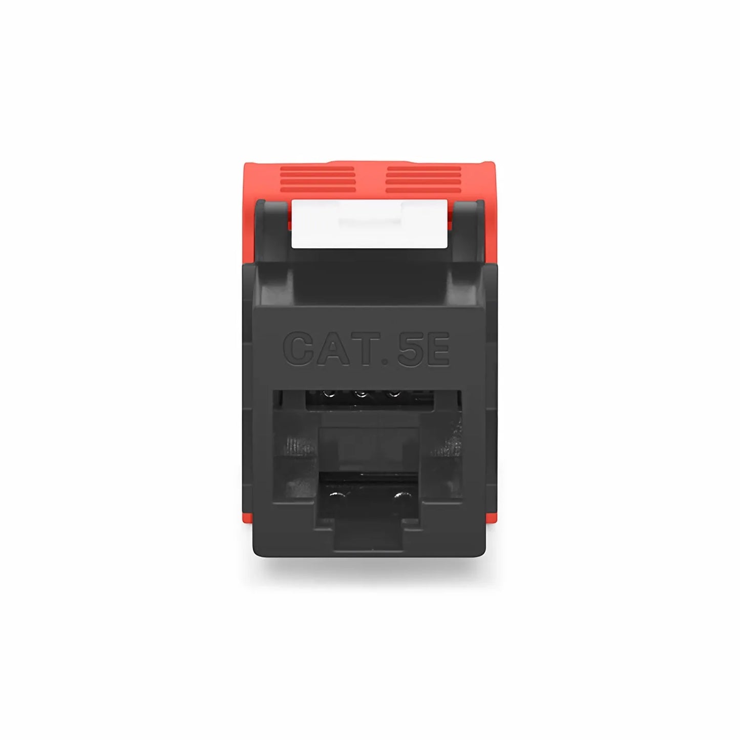 Cat5e RJ45 (8P8C) Unshielded Toolless Keystone Jack Module, Black (10 pcs/Pack)