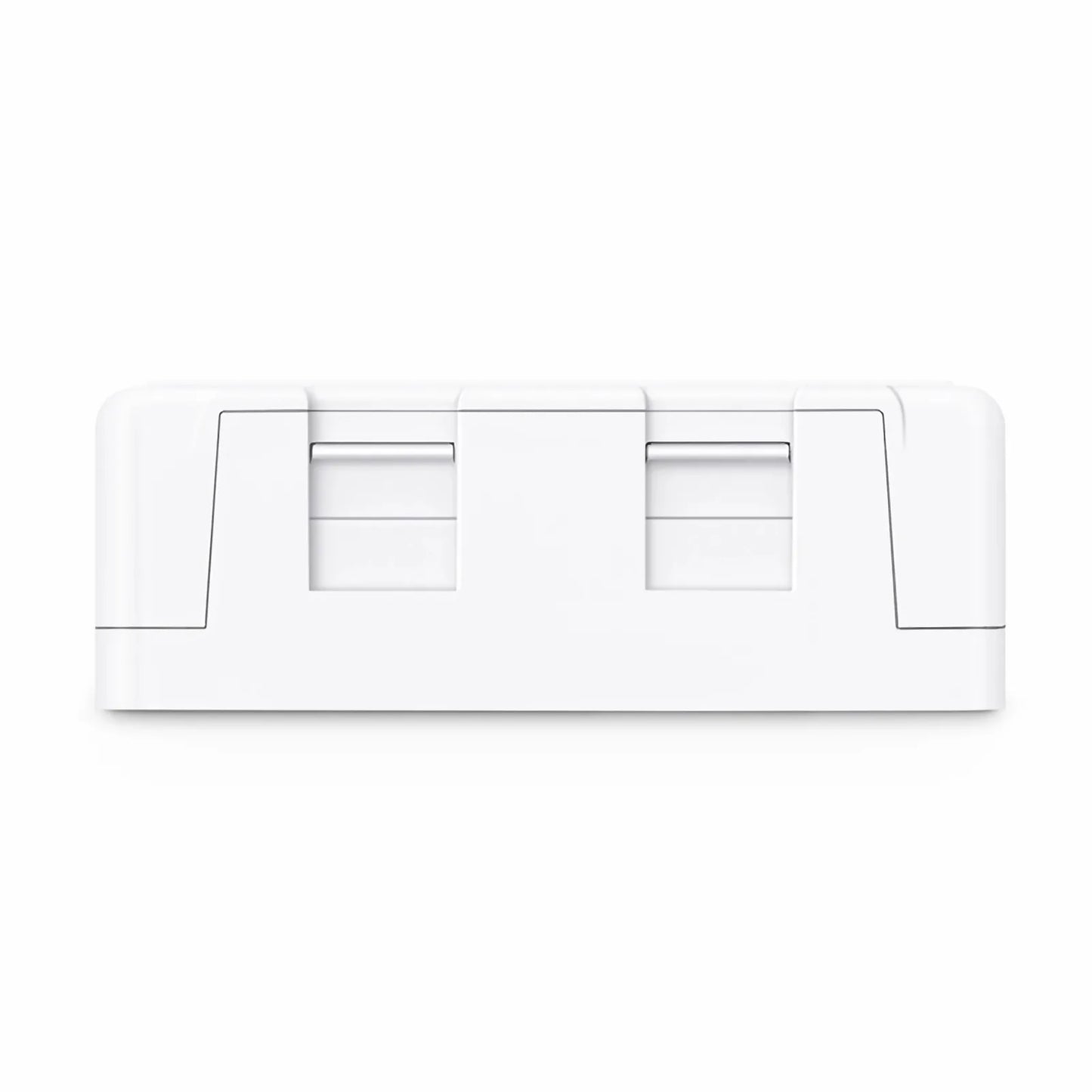 Surface Mount Box, 2 Ports, Unloaded, White
