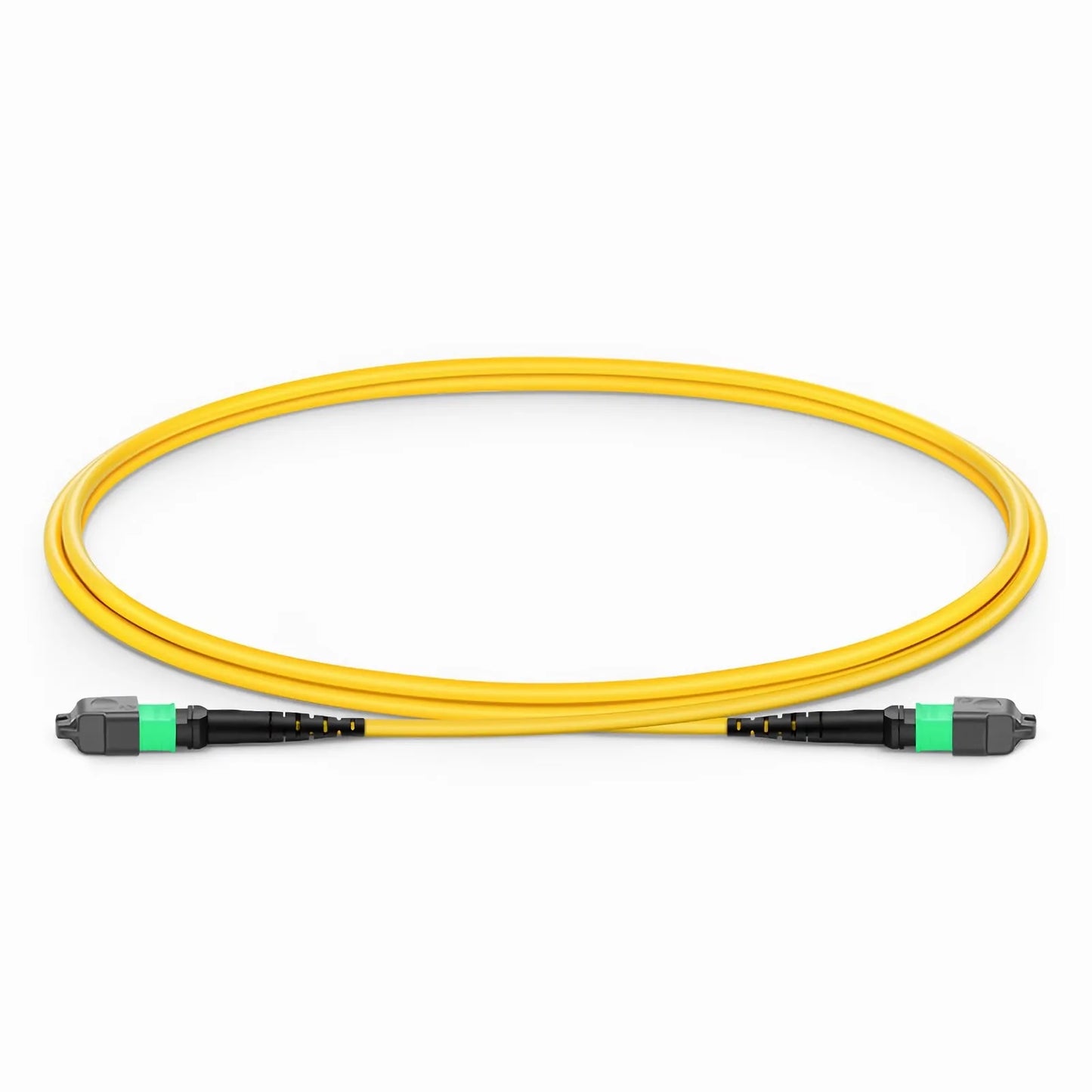 1m (3ft) MTP® Jumper, MTP®-16 APC (Female) to MTP®-16 APC (Female), 16 Fibers, Single Mode (OS2), Plenum (OFNP), 0.35dB Max, Crossover, Yellow