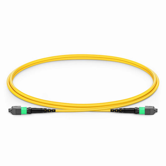 1m (3ft) MTP® Jumper, MTP®-16 APC (Female) to MTP®-16 APC (Female), 16 Fibers, Single Mode (OS2), Plenum (OFNP), 0.35dB Max, Crossover, Yellow