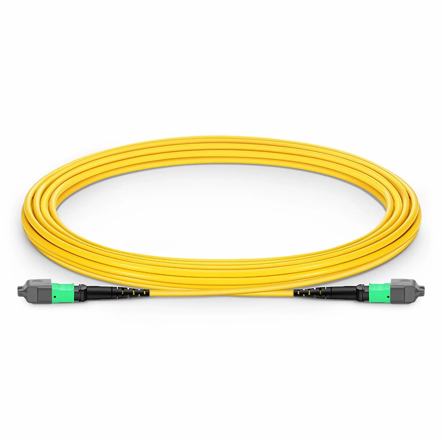 5m (16ft) MTP® Jumper, MTP®-16 APC (Female) to MTP®-16 APC (Female), 16 Fibers, Multimode (OM4), Plenum (OFNP), 0.35dB Max, Crossover, Magenta