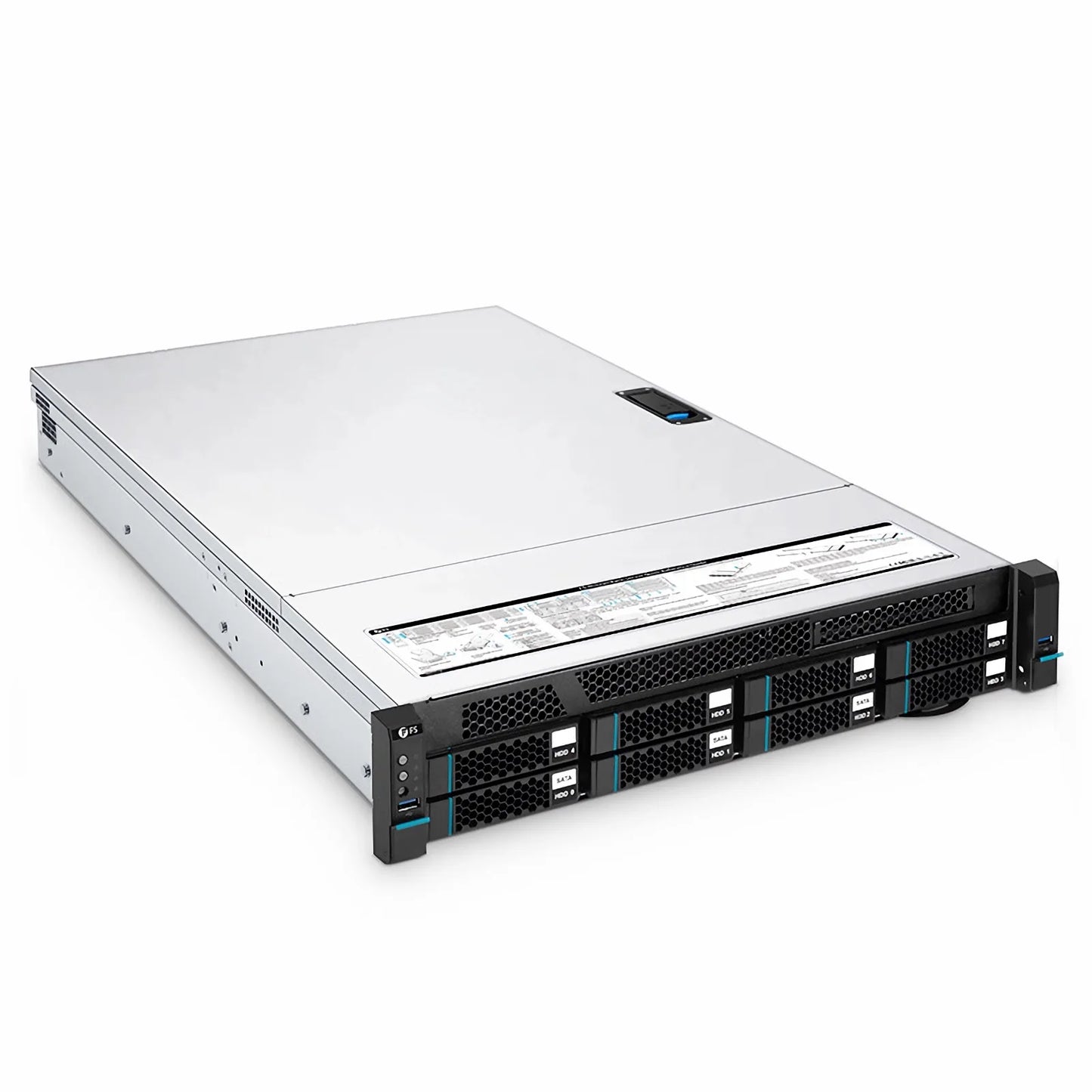 RS5220, 2U Rack Server, 2 x Intel® Xeon® Scalable Processors, 2 X 32GB of Memory, 3 x 3.5'' Hot-swap SATA Drive Bays, 2 x RJ45 1GbE Ports, 800W Redundant