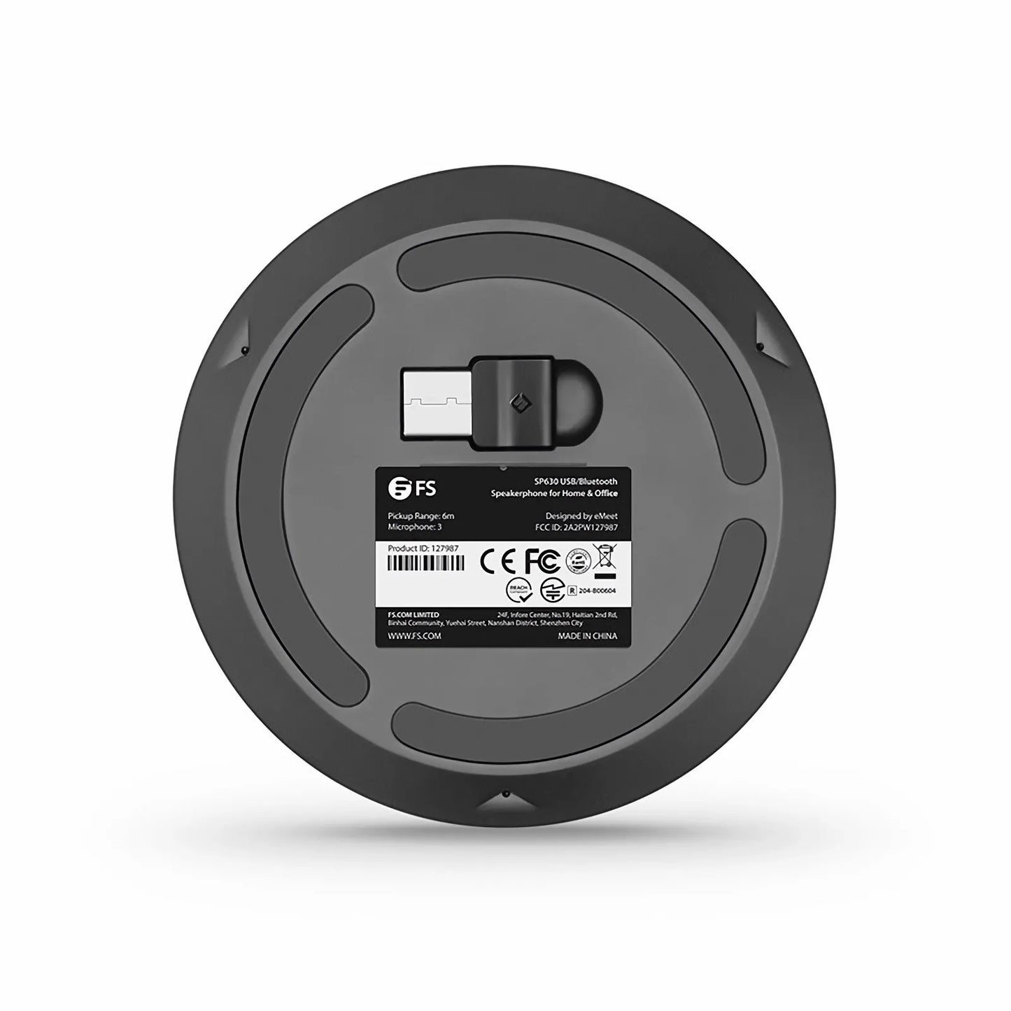 SP630 USB/Bluetooth Speakerphone for Home & Office, Noise Reduction Algorithm, 360 ° Voice Pickup with 3 Microphones, Daisy Chain Support