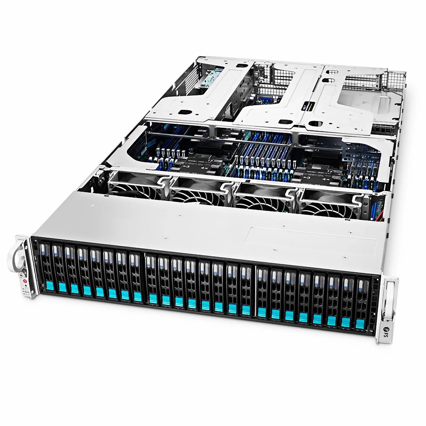 RS8260, 2U Rack Server, 4 x Intel® Xeon® Scalable Processors, 12 X 64GB of Memory, 4 x 2.5'' Hot-swap SAS HDD Drive Bays, 4 x RJ45 1GbE Ports, 1600W Redundant