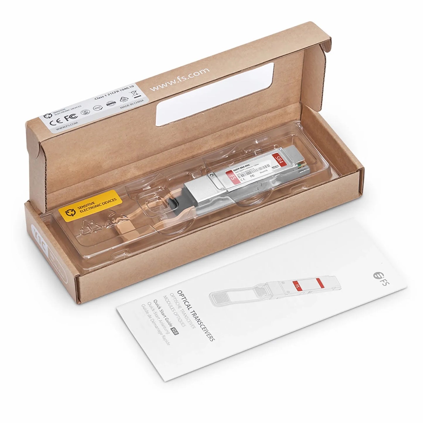QSFP+ module adopts 12 Fibers MTP/MPO Male connectors