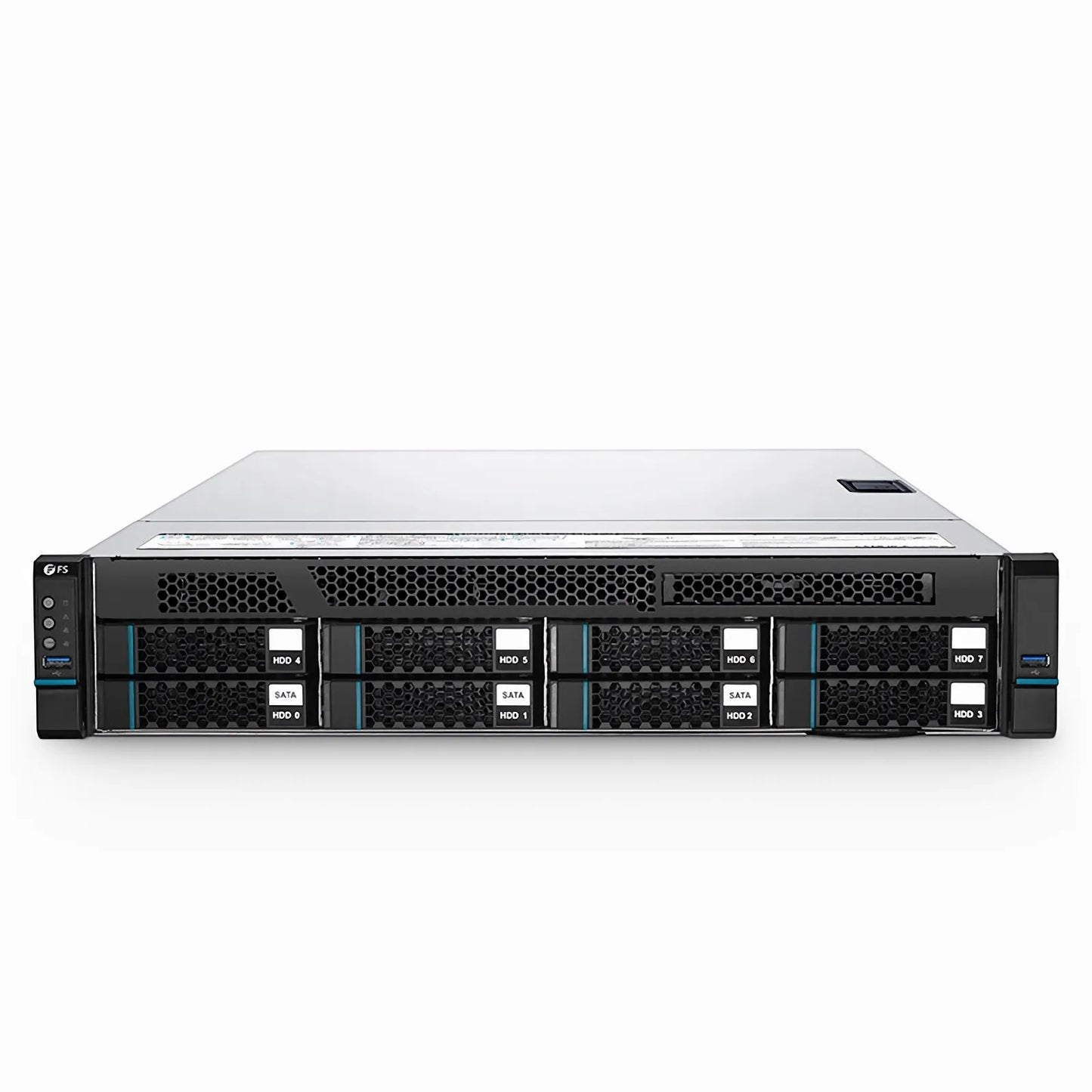 RS5220, 2U Rack Server, 2 x Intel® Xeon® Scalable Processors, 2 X 32GB of Memory, 3 x 3.5'' Hot-swap SATA Drive Bays, 2 x RJ45 1GbE Ports, 800W Redundant