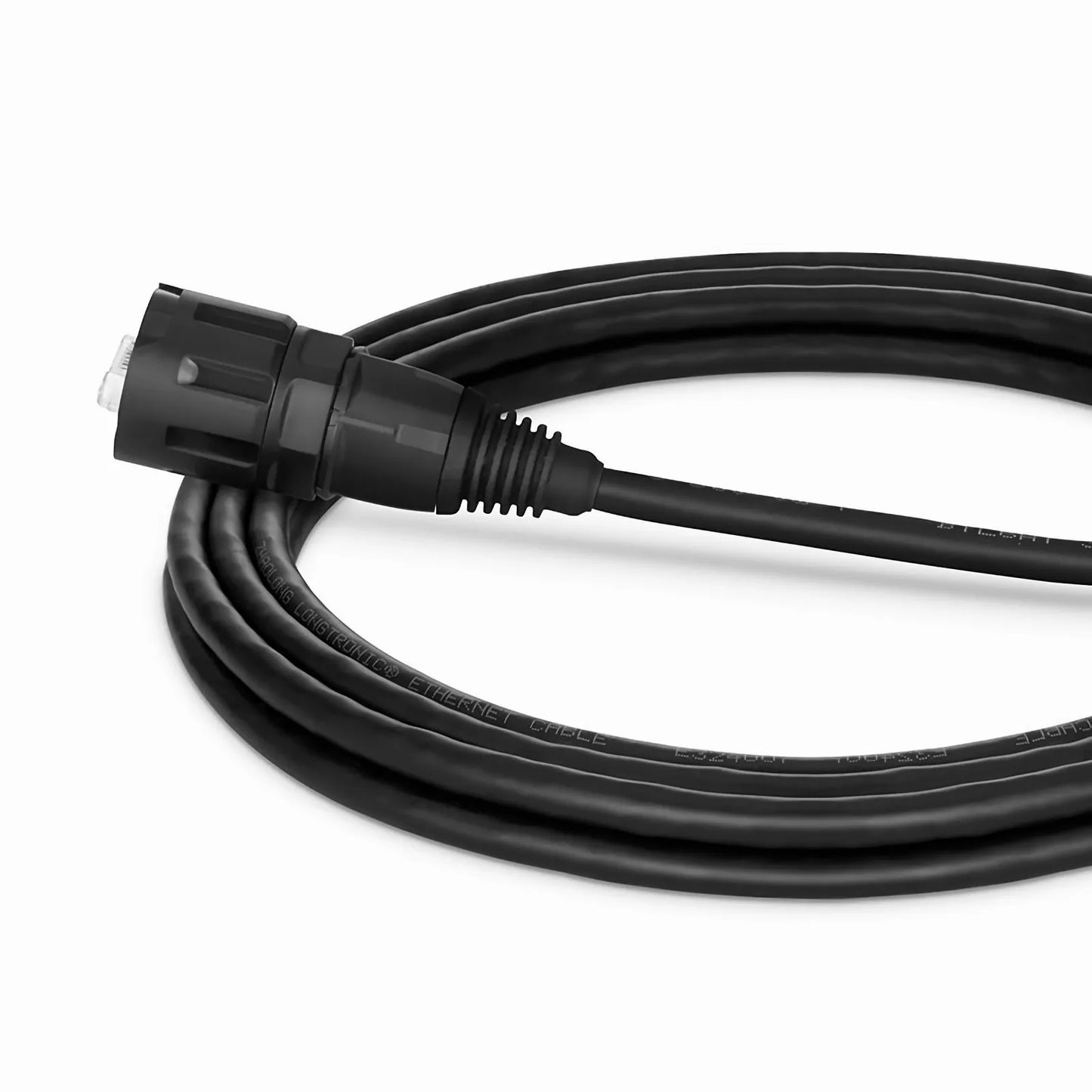 10ft (3m) Industrial Cat6 Non-booted Shielded (SFTP) PVC IP65 Ethernet Network Patch Cable, Black