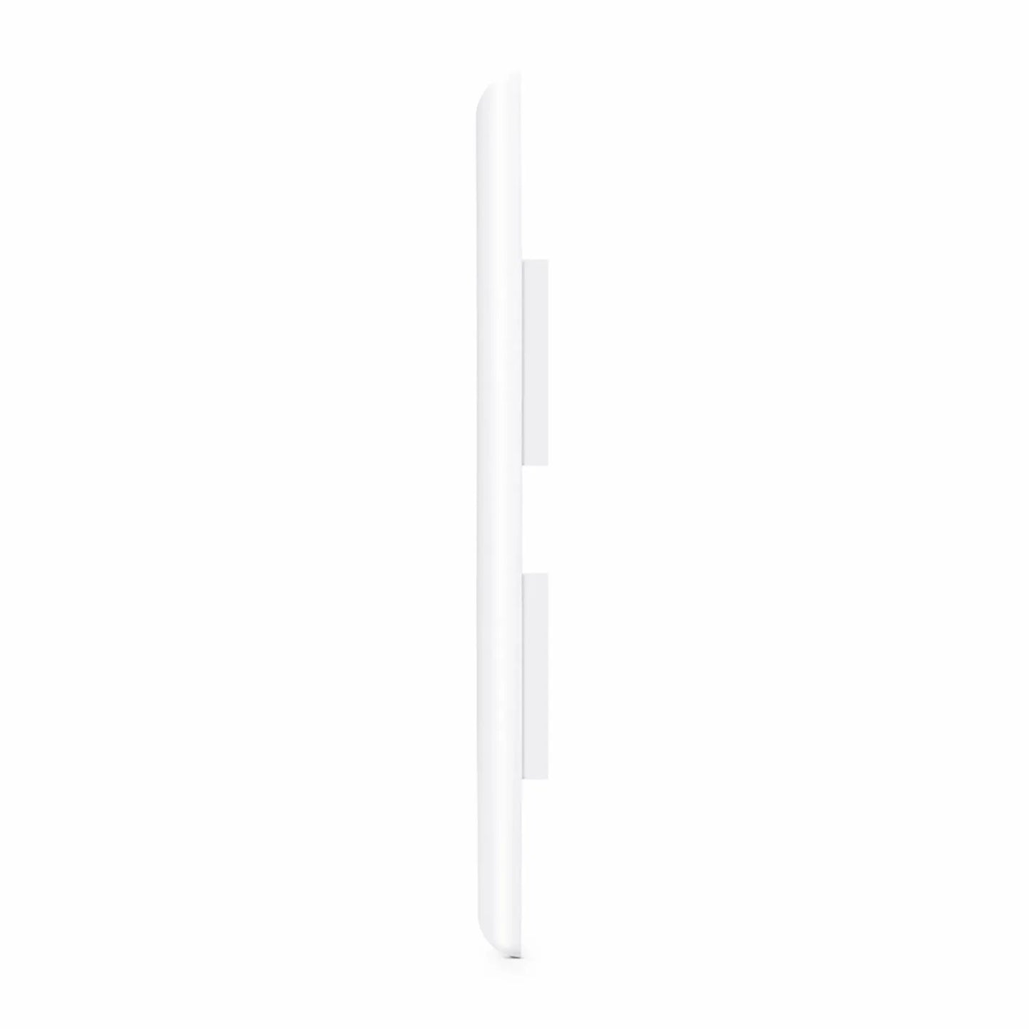 Single Gang Keystone Faceplate, Label Pockets, 2 Ports, White, 4.49'' x 2.76''