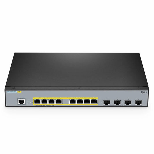 S3200-8MG4S-U, 8-Port Ethernet L2+ Managed PoE+ Switch, 8 x 100M/1000M/2.5G Multi-Gigabit RJ45, with 4 x 10Gb SFP+ Uplinks