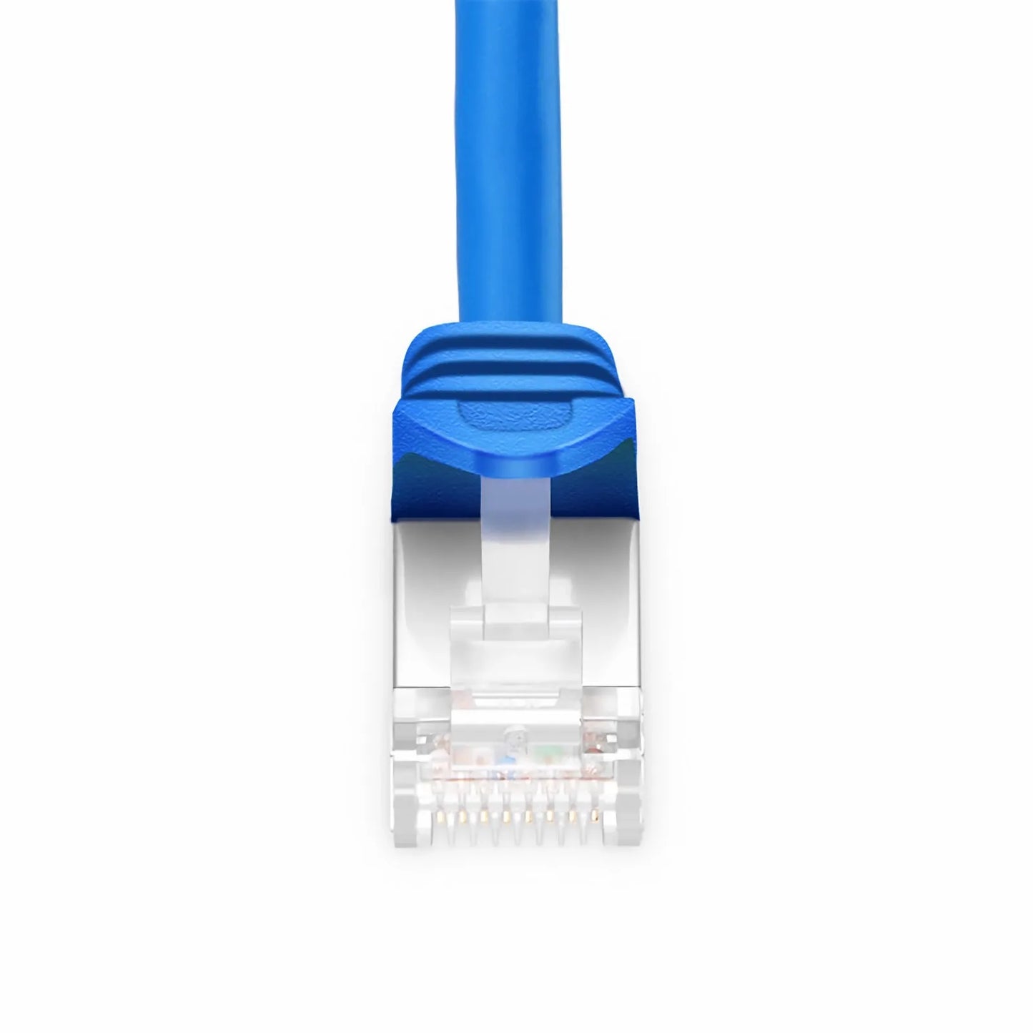 10ft (3m) Cat6a 26AWG Snagless Shielded (S/FTP) PVC CM Ethernet Network Patch Cable, Blue, 10Pcs/pack
