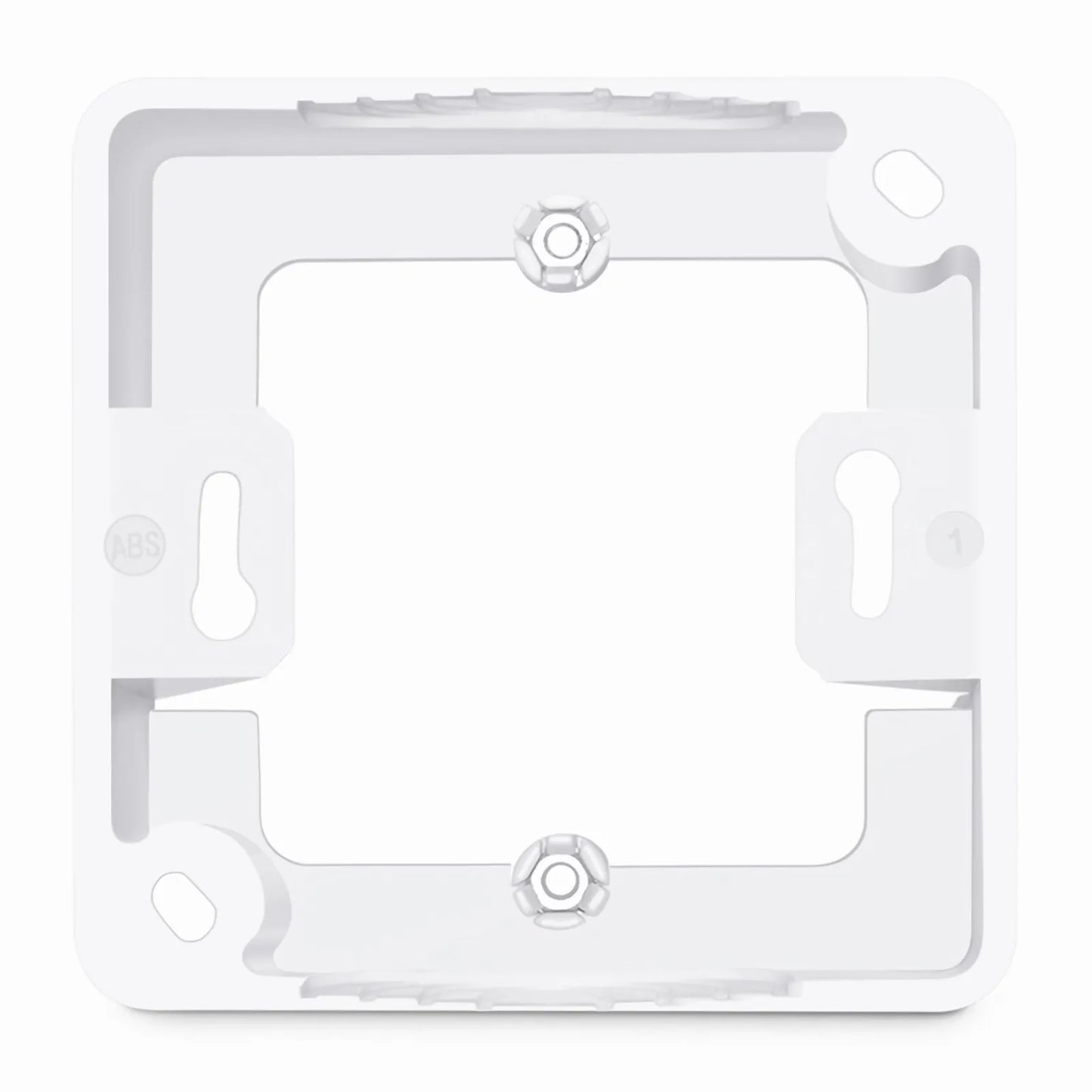 German-Style Single Gang Back Box, White, 3.35'' x 3.35''