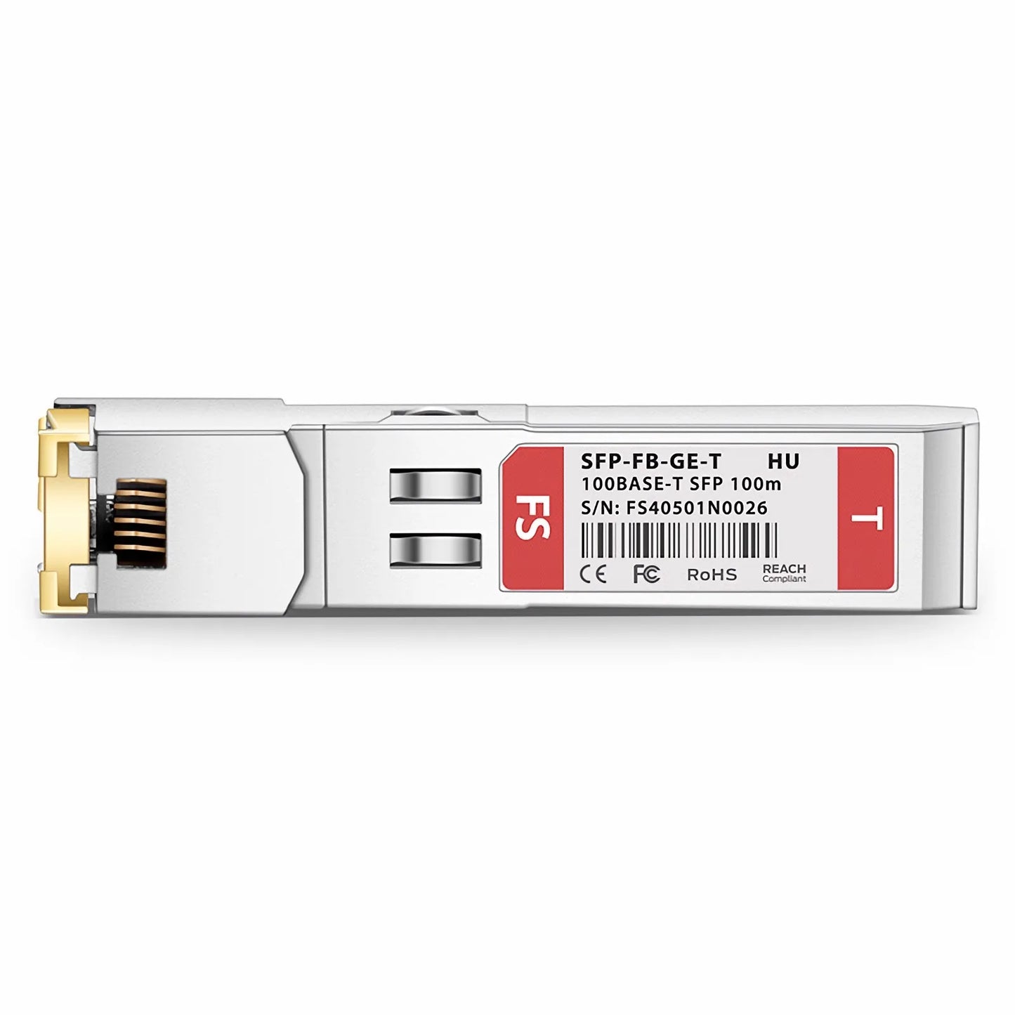 HW SFP-100BaseT-A Compatible 100BASE-T SFP SGMII Copper 100m RJ-45 Transceiver Module