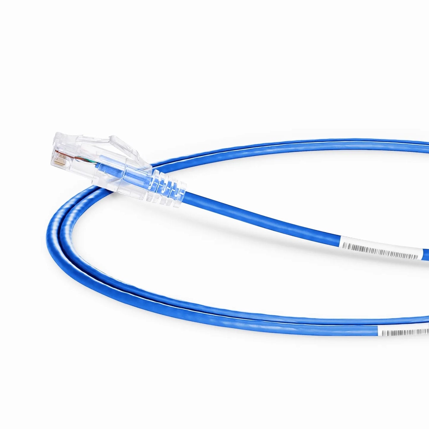 4ft (1.2m) Cat6a 28AWG Snagless Unshielded (U/UTP) PVC CM Small Diameter High-Flex Ethernet Network Patch Cable, Blue