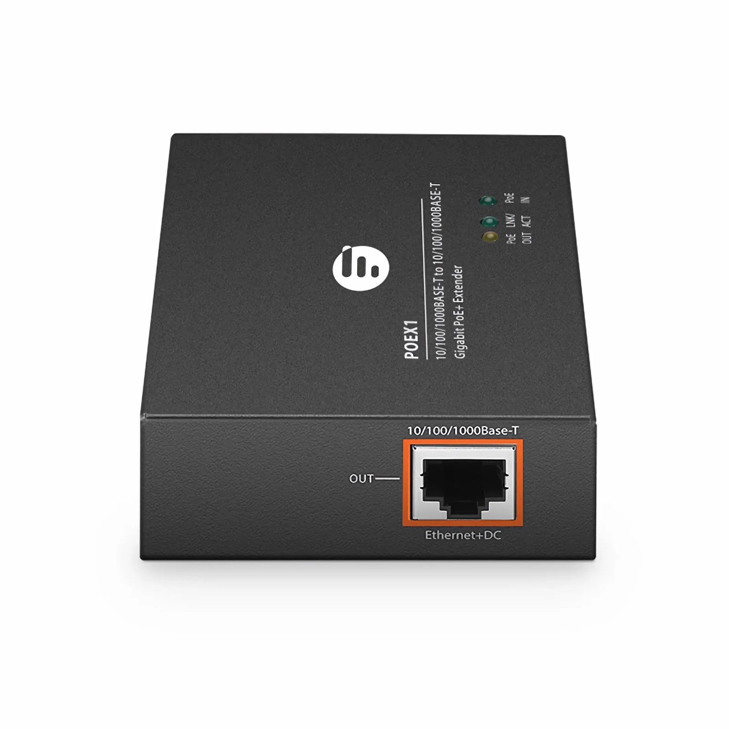 2 Ports 10/100/1000M Gigabit PoE+ Extender, 1 in 1 out, Din-rail/Wall mountable, IEEE 802.3at/802.3af, 0 to 50°C