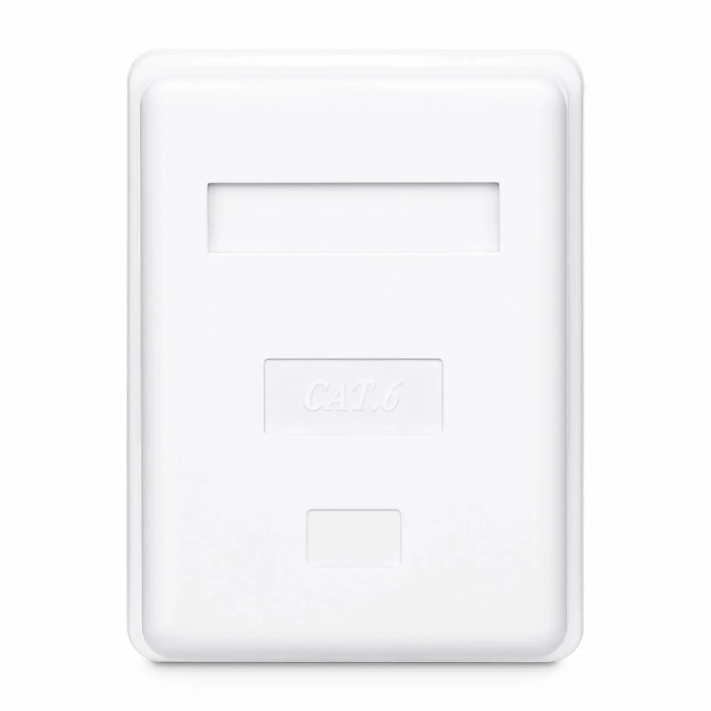 Cat6 RJ45 Shielded Surface Mount Box, 1 Port, White