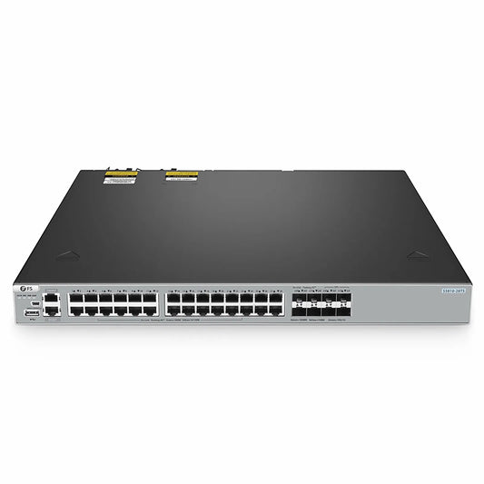 S5810-28TS, 28-Port Gigabit Ethernet L3 Switch, 24 x Gigabit RJ45, 4 x RJ45/SFP Combo Ports, with 4 x 10Gb SFP+ Uplinks, PicOS®, Support MLAG, Broadcom Chip