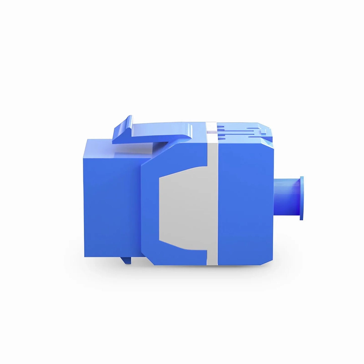 Cat6a RJ45 (8P8C) Unshielded Punch Down Keystone Jack Module, Blue (10 pcs/Pack)