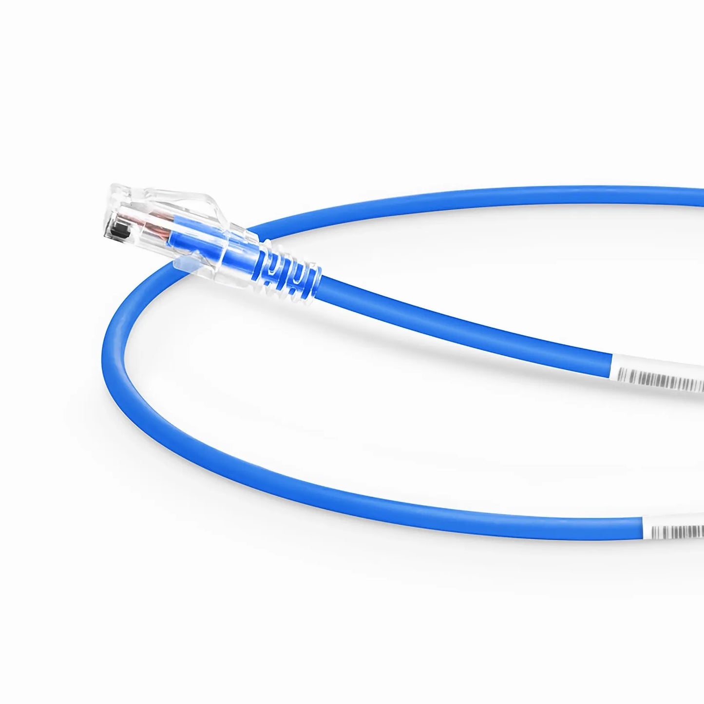 1.5ft (0.5m) Cat6 28AWG Snagless Unshielded (U/UTP) PVC CM Small Diameter High-Flex Ethernet Network Patch Cable, Blue