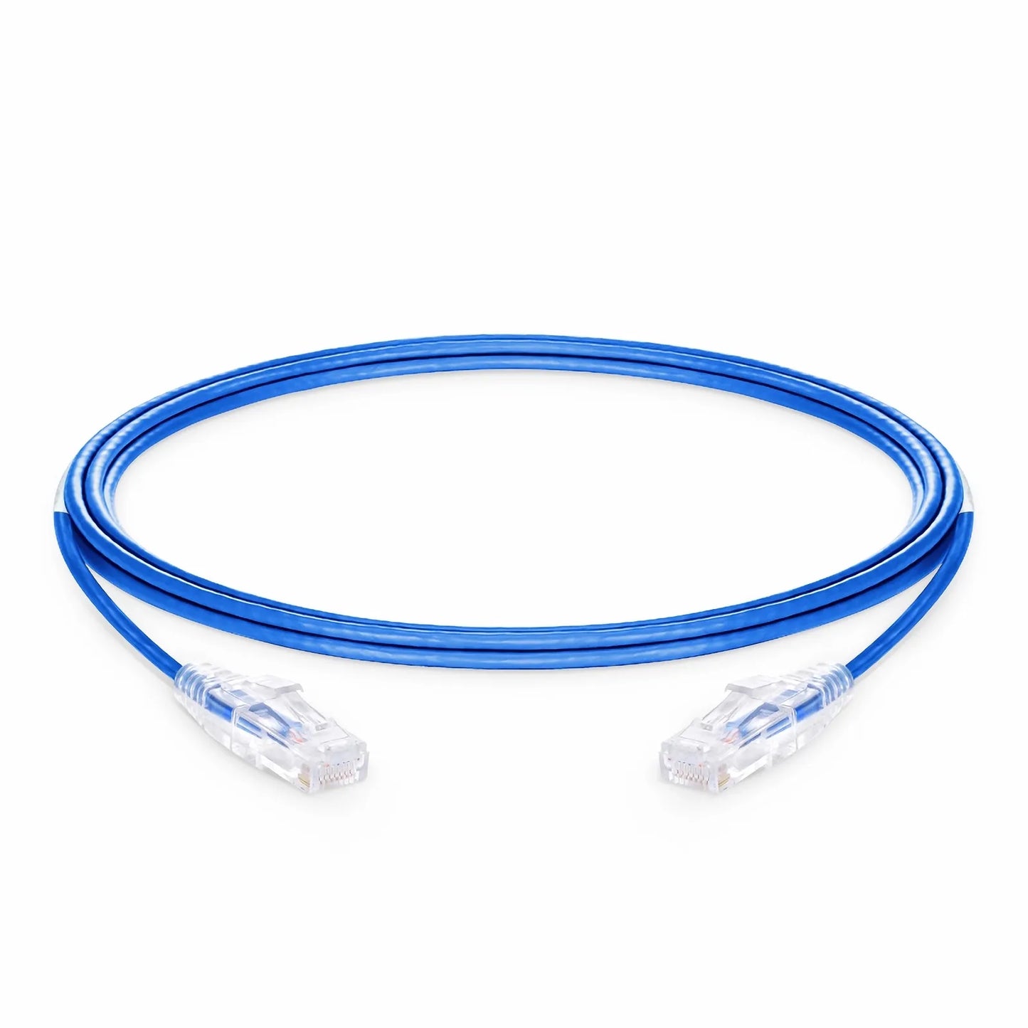 10ft (3m) Cat6 28AWG Snagless Unshielded (U/UTP) CM/LSZH Small Diameter High-Flex Ethernet Network Patch Cable, Blue