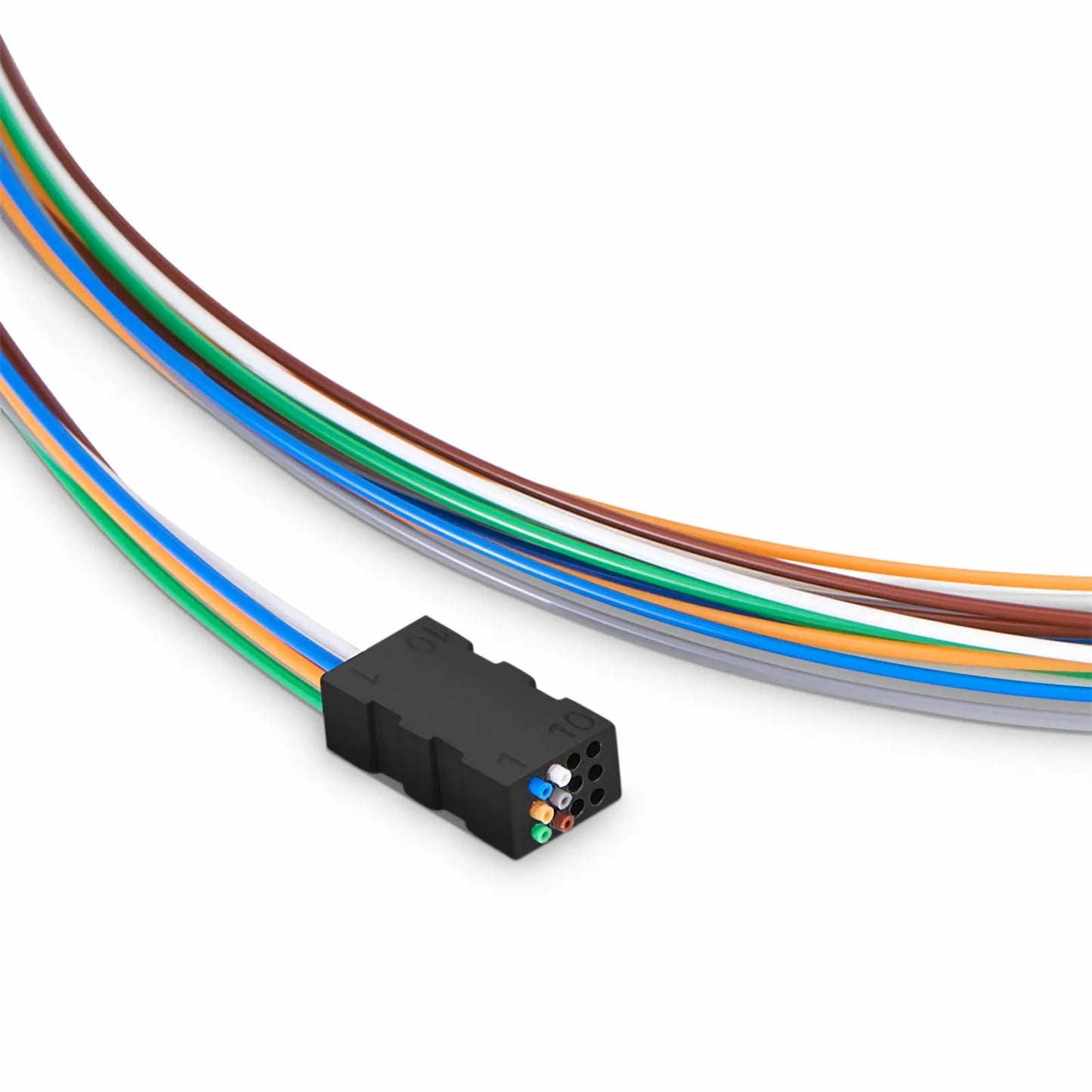 6 Fibers Color-coded Fan-out Kit, for Flat Ribbon Cables, 1.2m (3.94ft) Tubing Length