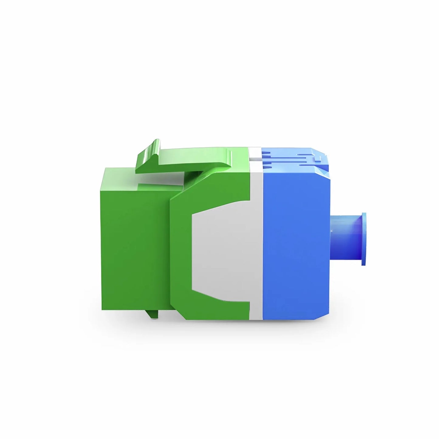 Cat6a RJ45 (8P8C) Unshielded Punch Down Keystone Jack Module, Green (10 pcs/Pack)