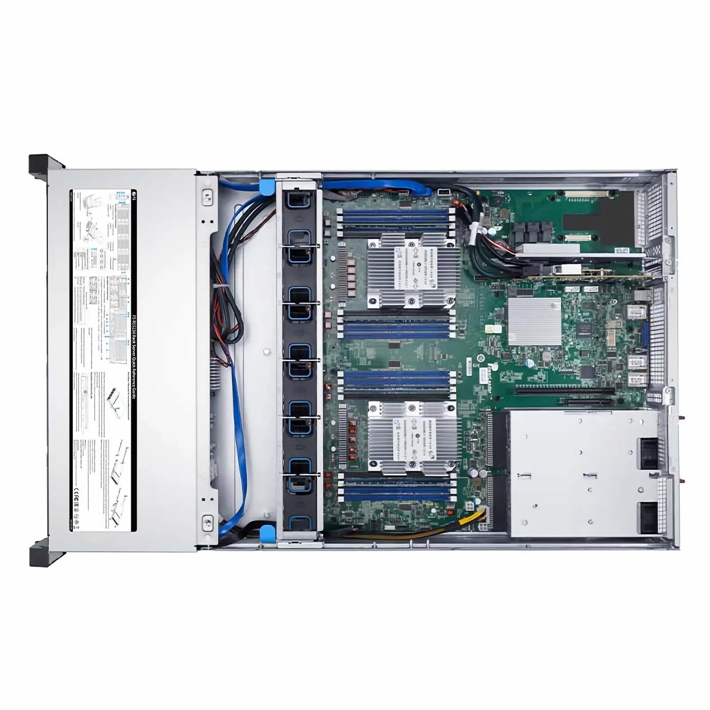RS5230, 2U Rack Server, 2 x Intel® Xeon® Scalable Processors, 4 x 16GB of Memory, 4 x 3.5' Hot-swap SATA Drive Bays, 2 x RJ45 1GbE Ports, 550W Redundant