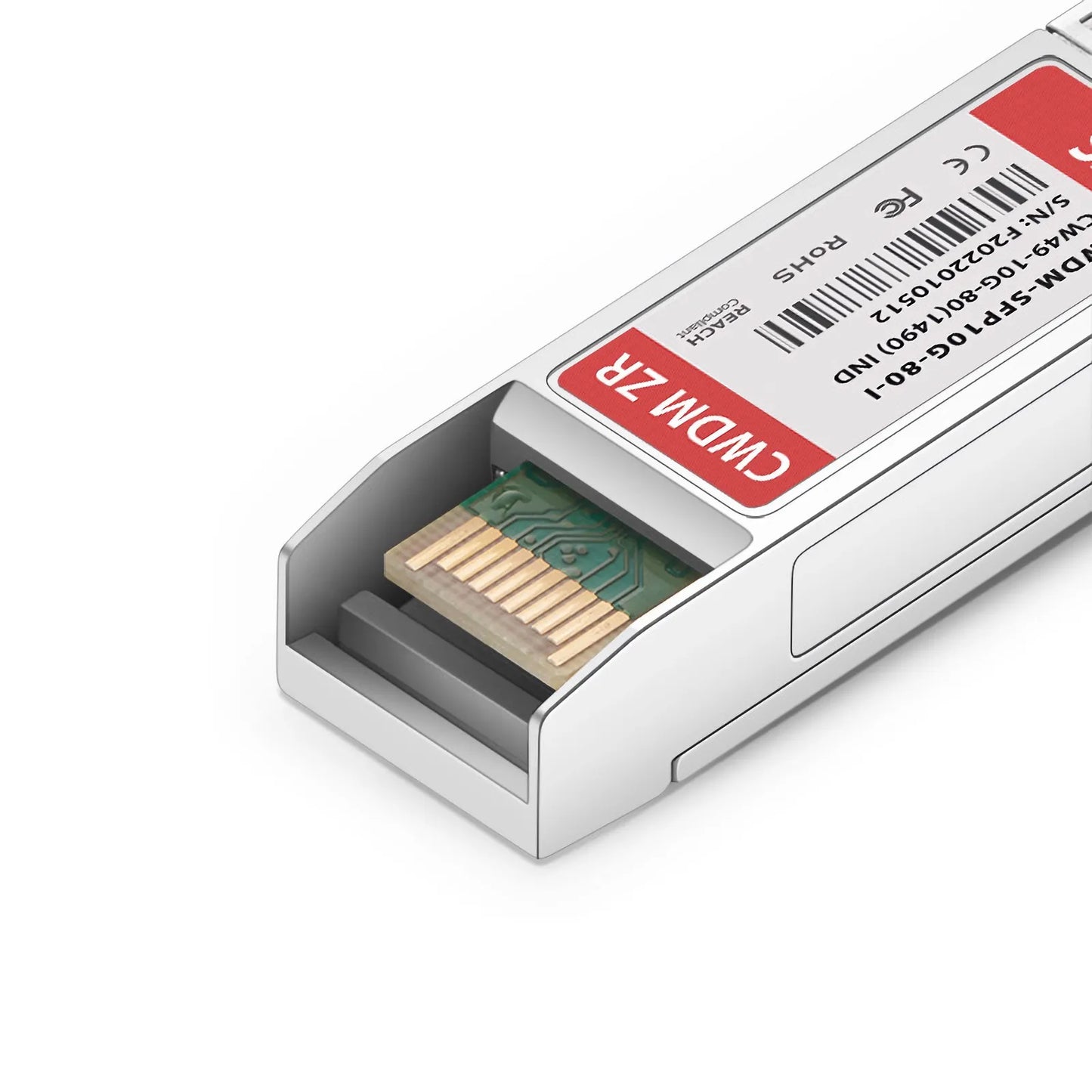 Cisco CWDM-SFP10G-1490-I Compatible SFP+ 10G CWDM 1490nm 80km DOM Duplex LC/UPC SMF Optical Transceiver Module for Transmission (Industrial)