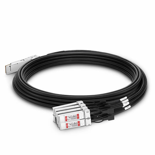 1.5m (5ft) Arista Networks CAB-D-8S-400G-1.5M Compatible 400G QSFP-DD 8 x 50G PAM4 to 8 x 50G SFP56 50G PAM4 Passive Direct Attach Copper Breakout Cable