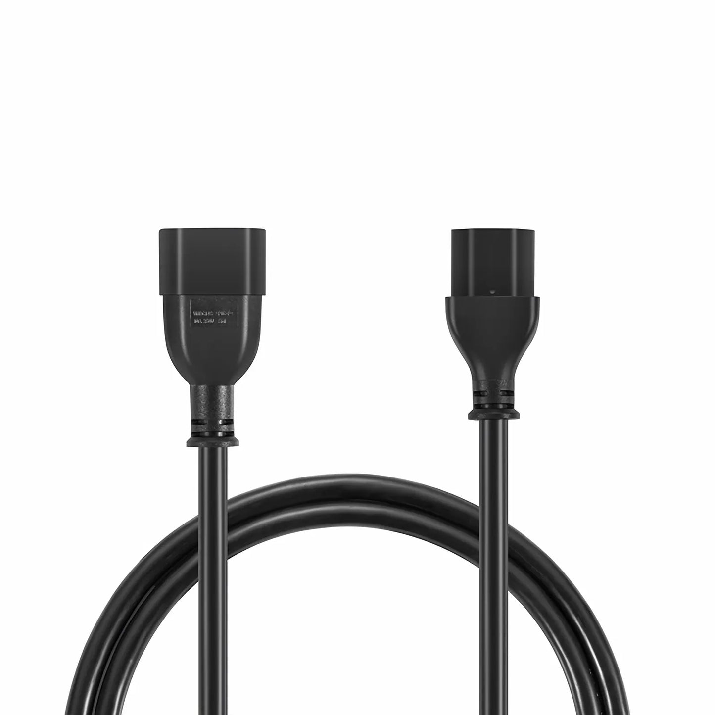 10ft (3m) IEC60320 C14 to IEC60320 C13 Heavy-Duty 14AWG 250V/15A Power Extension Cord, Black