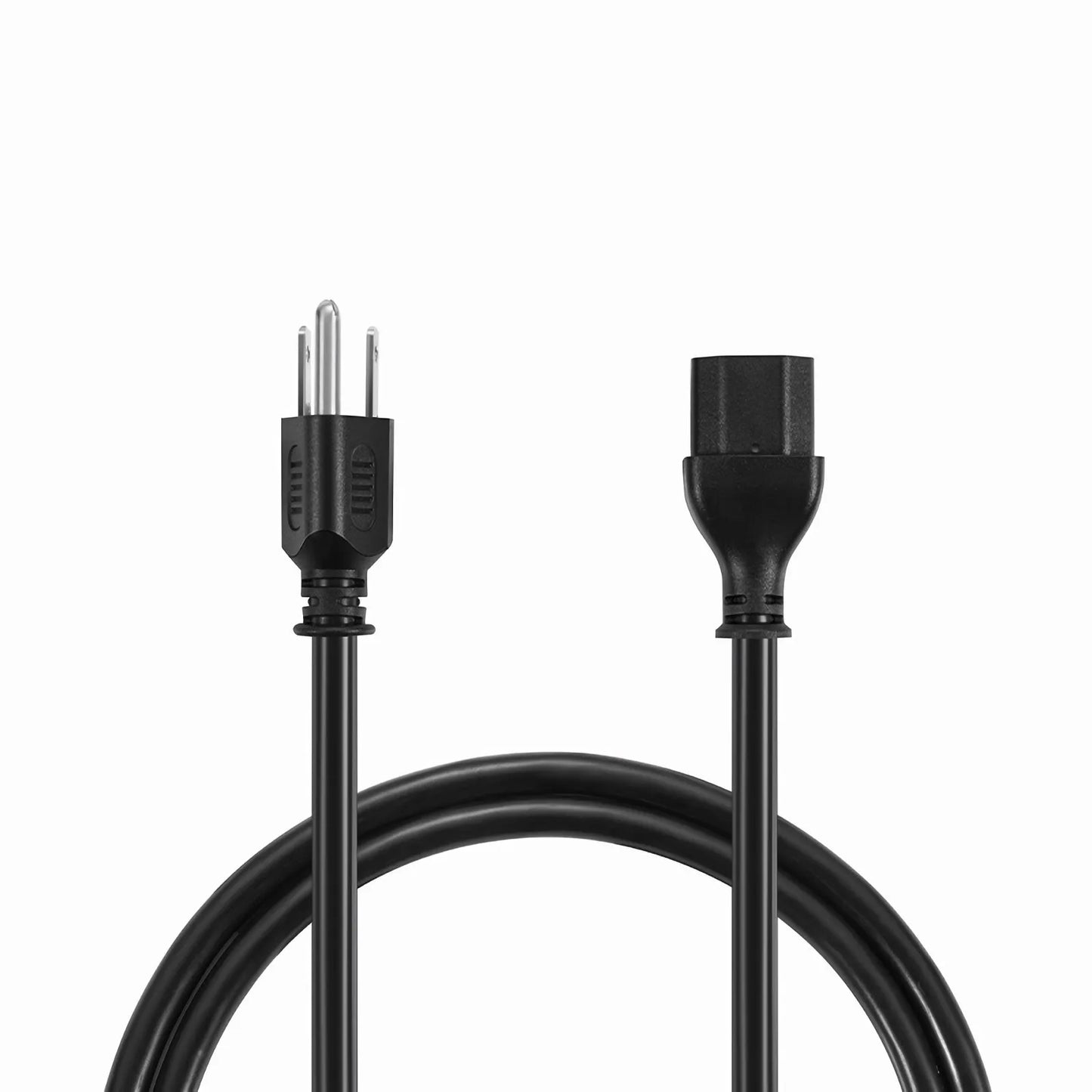 10ft (3m) NEMA 5-15P to IEC60320 C13 16AWG 125V/10A Power Cord, Black
