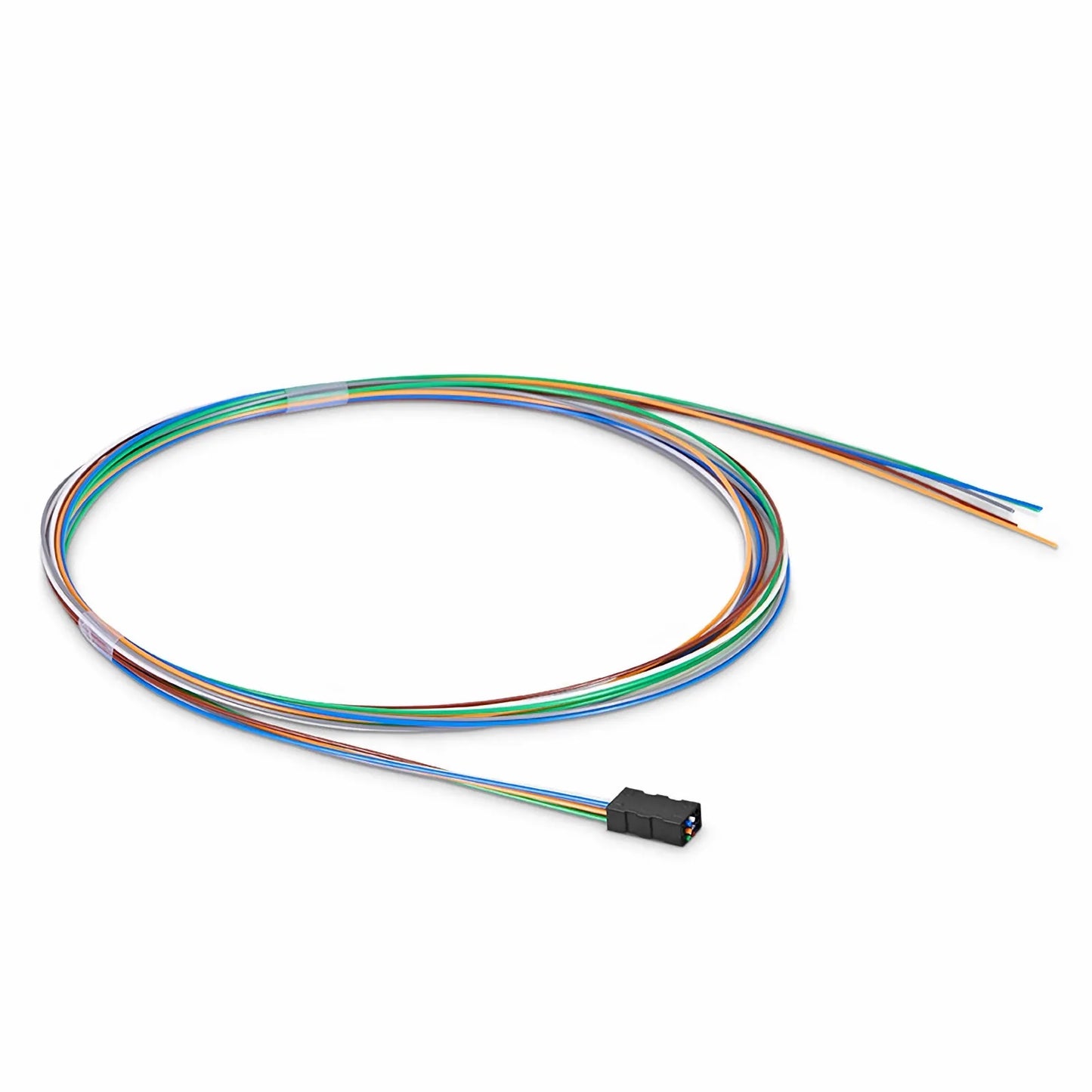 6 Fibers Color-coded Fan-out Kit, for Flat Ribbon Cables, 1.2m (3.94ft) Tubing Length